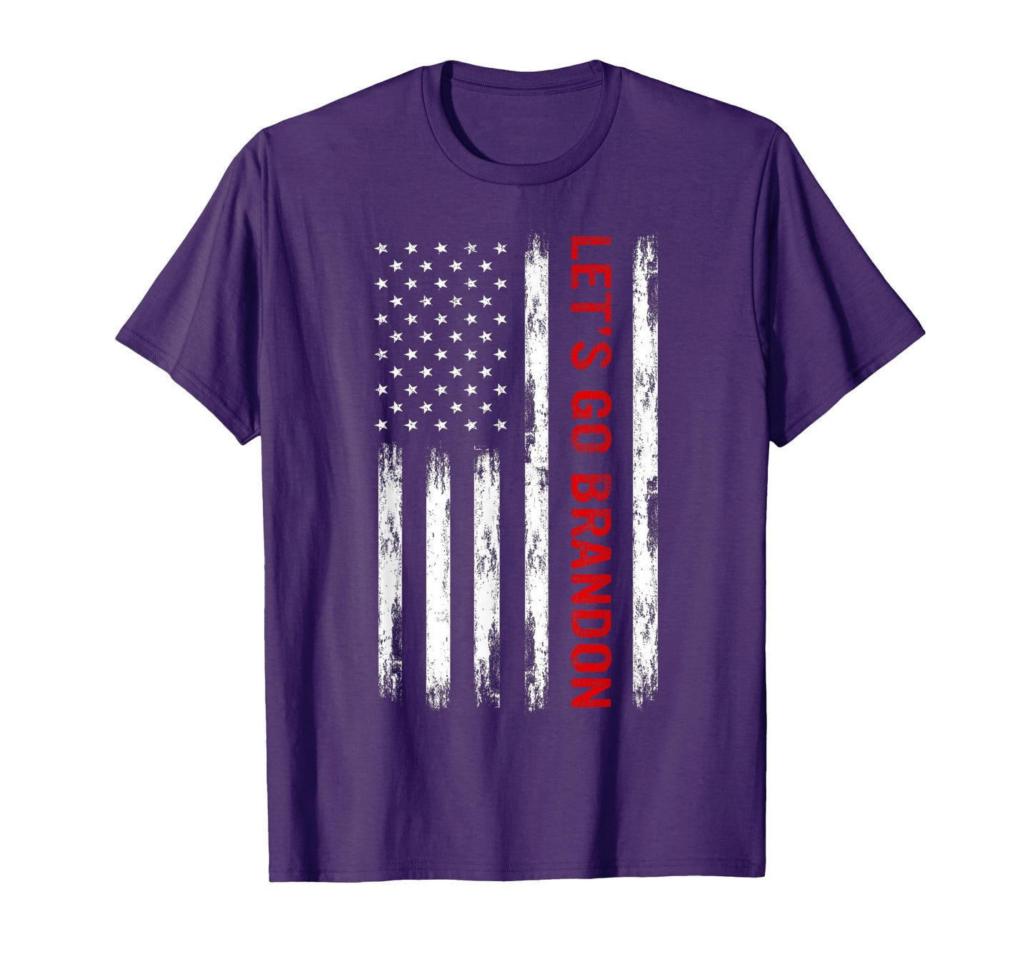 Let's Go Brandon American Flag Funny Trendy Meme Sarcastic T-Shirt