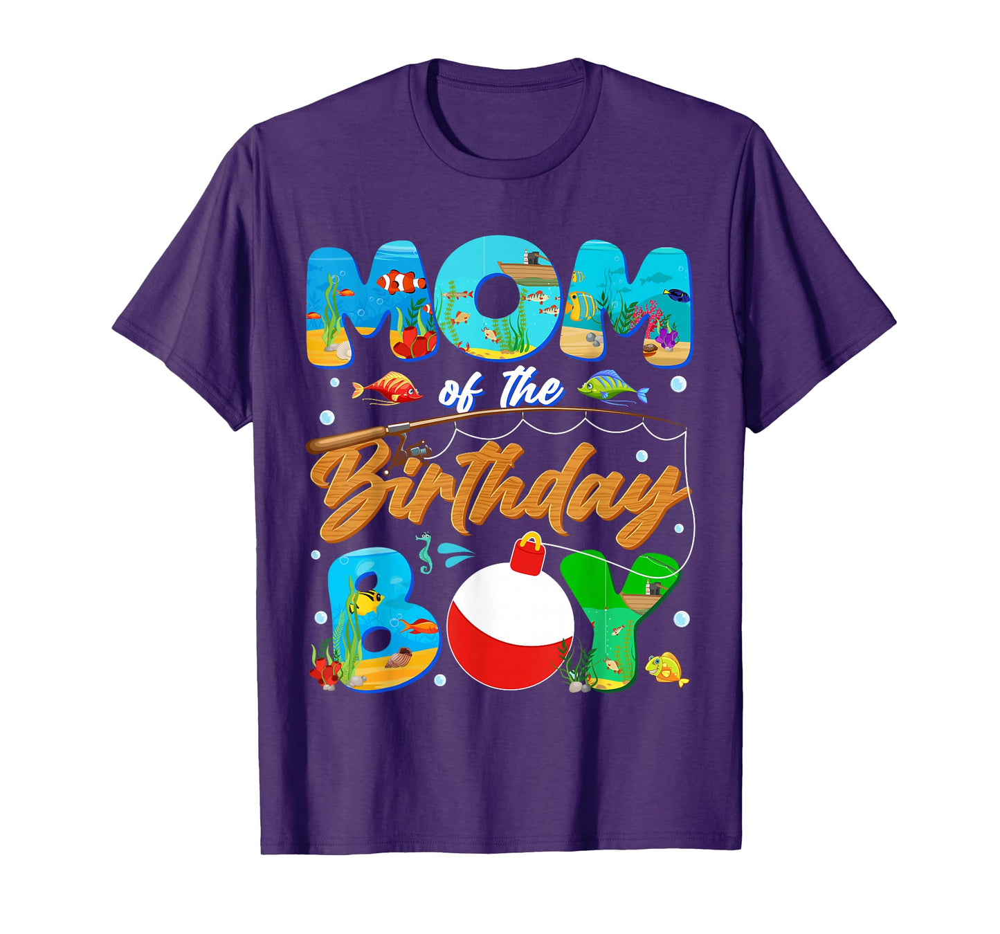 Mom Of The Birthday Boy Ofishally One Family Matching Party T-Shirt