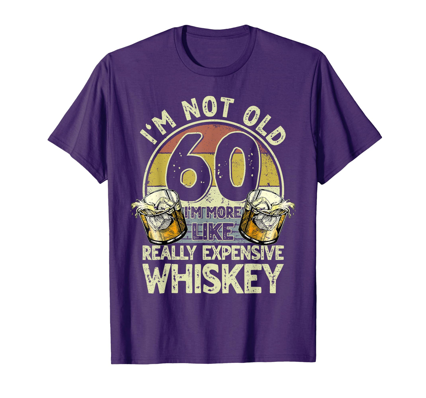 60 Years Old Bourbon Whiskey 60th Birthday Whiskey Men T-Shirt