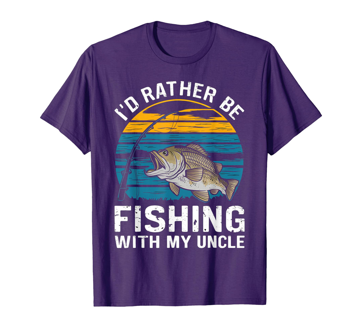 id rather be fishing with my uncle T-Shirt