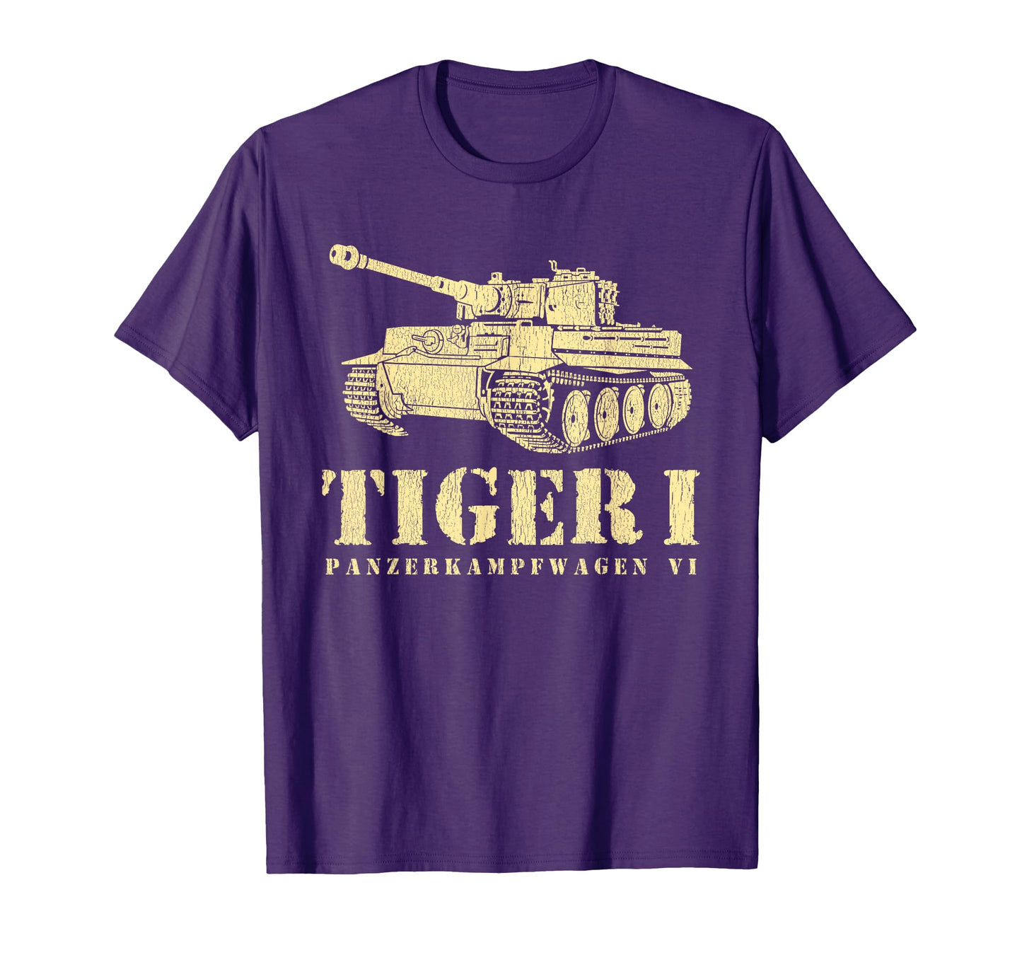 Funny Army Vintage Tiger Tank PzKpfw VI WWII Gift Men Boys T-Shirt