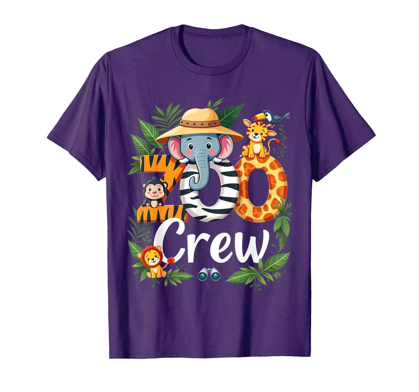 Zoo Crew Safari Adventure Wildlife Expedition Trip Animals T-Shirt