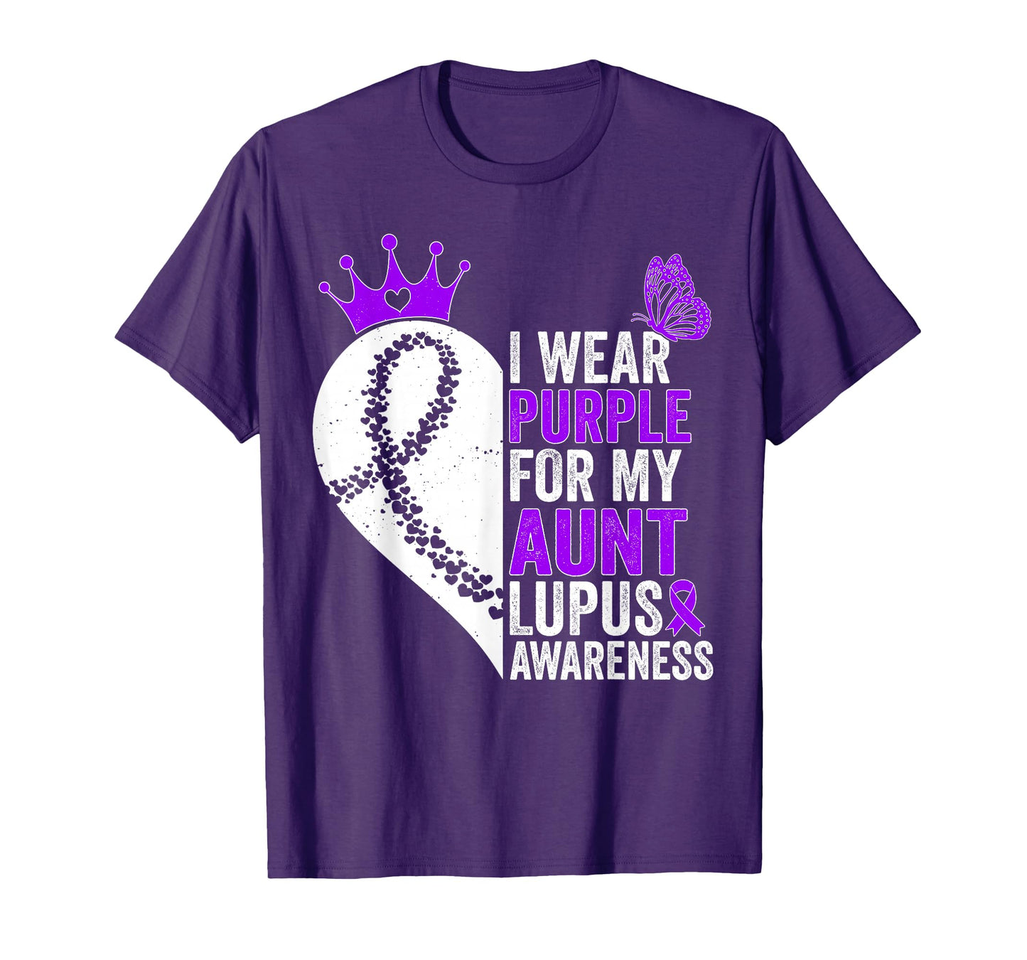 I Wear Purple for my Aunt Lupus Awareness T-Shirt