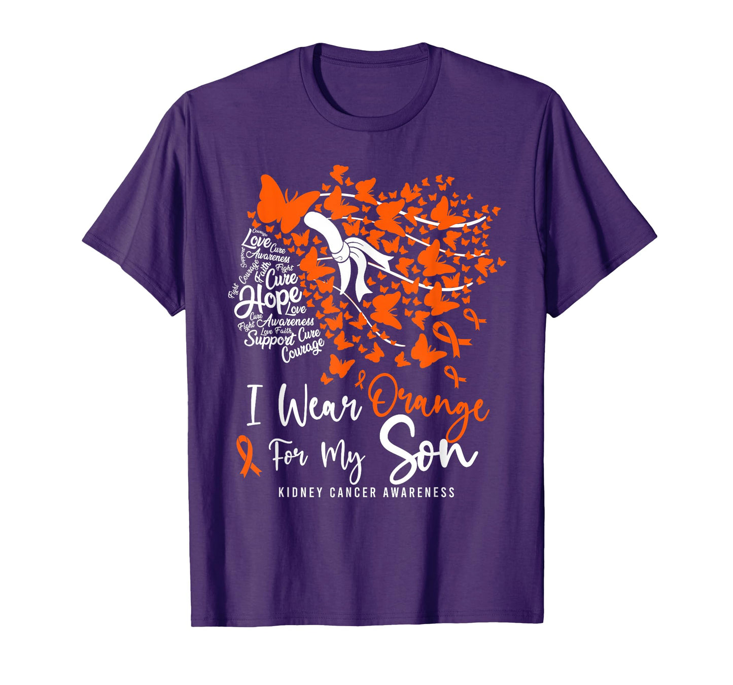 I Wear Orange For My Son Kidney Cancer Awareness Month T-Shirt