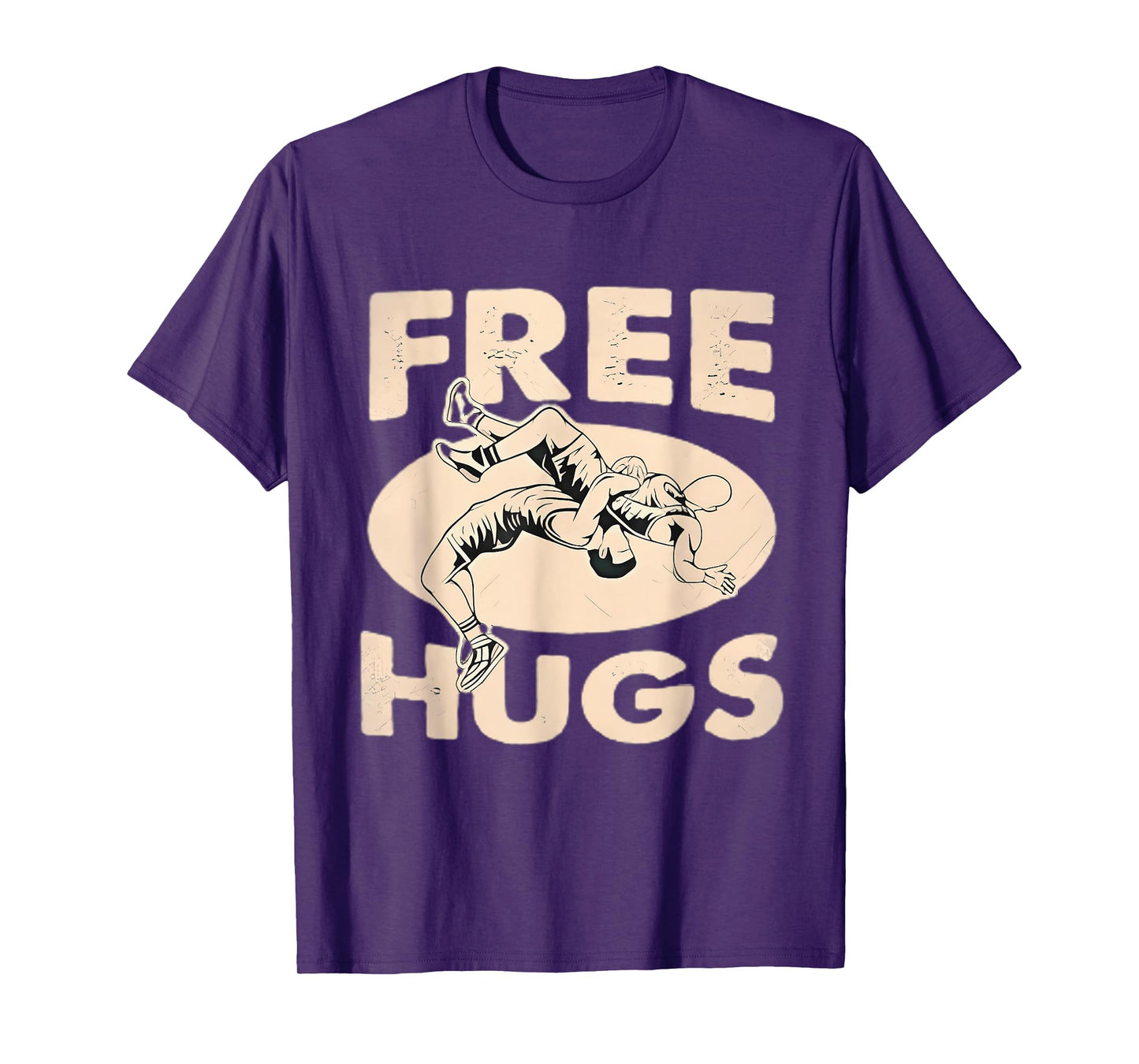 Funny Wrestling Free Hugs Wrestling Boys Tee T-Shirt