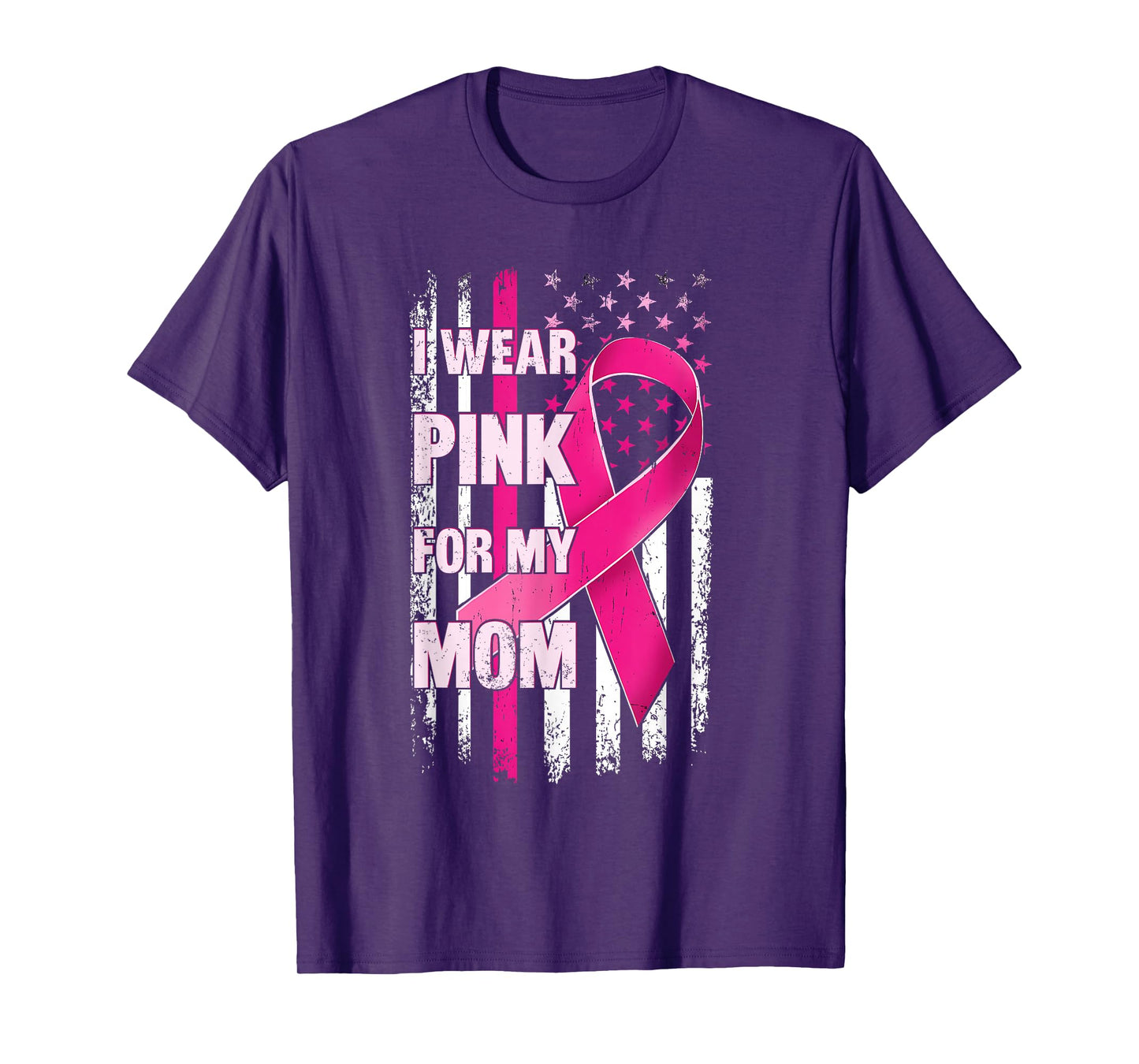 Halloween I Wear Pink for My Mom Breast Cancer Kid Women T-Shirt