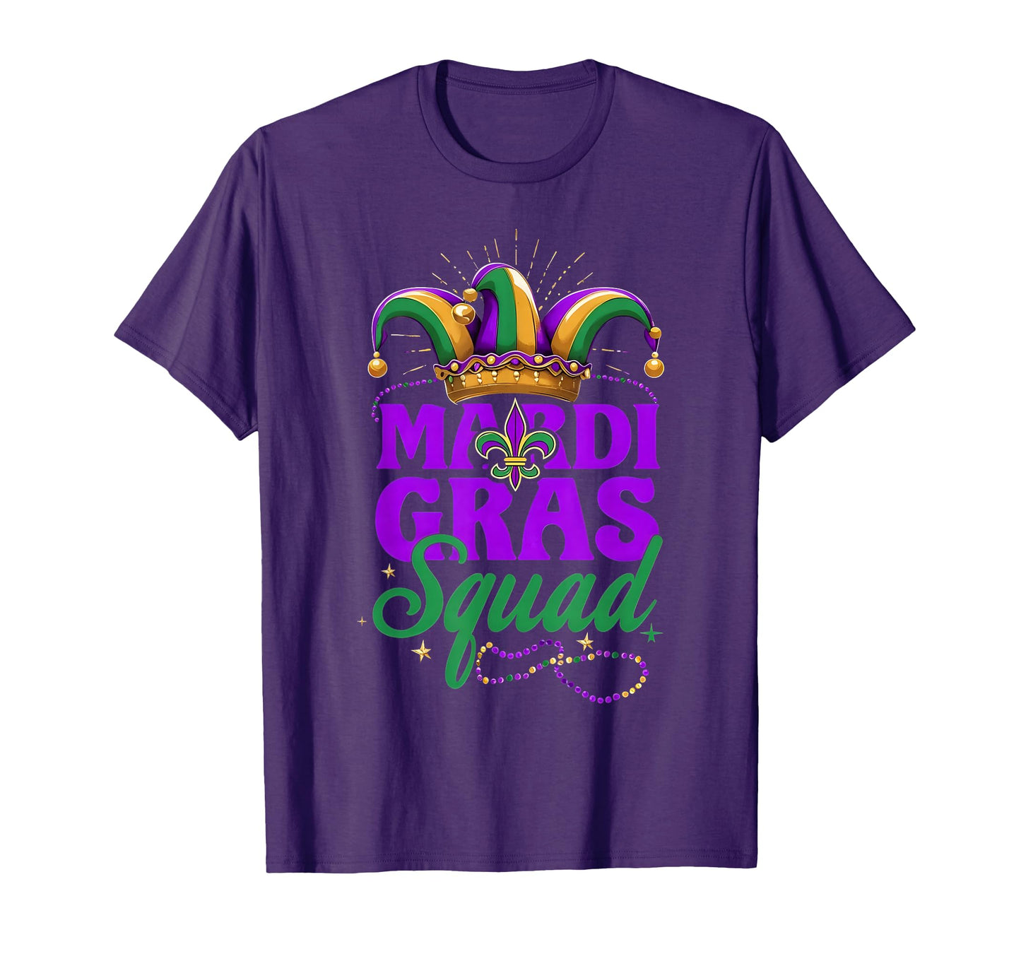 Mardi Gras Squad Matching Group Mardi Gras Cruise Crew Party T-Shirt