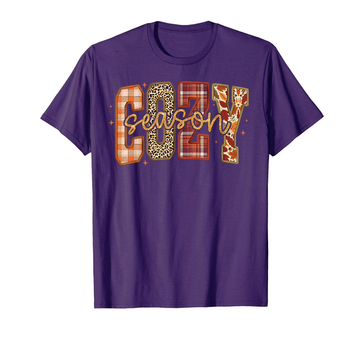 Cozy Season Wildflower Autumn Fall Y'all Leaves Thanksgiving T-Shirt