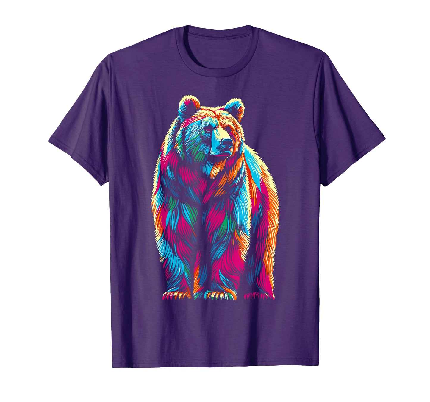 Bear Wildlife Colorful Bear T-Shirt