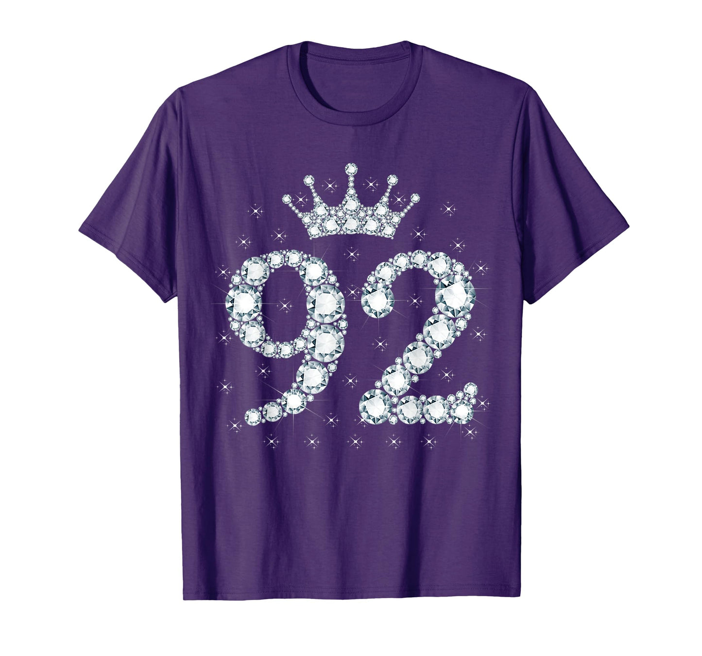 92 Crown 92 Years Old Happy 92nd Birthday Girl Women T-Shirt