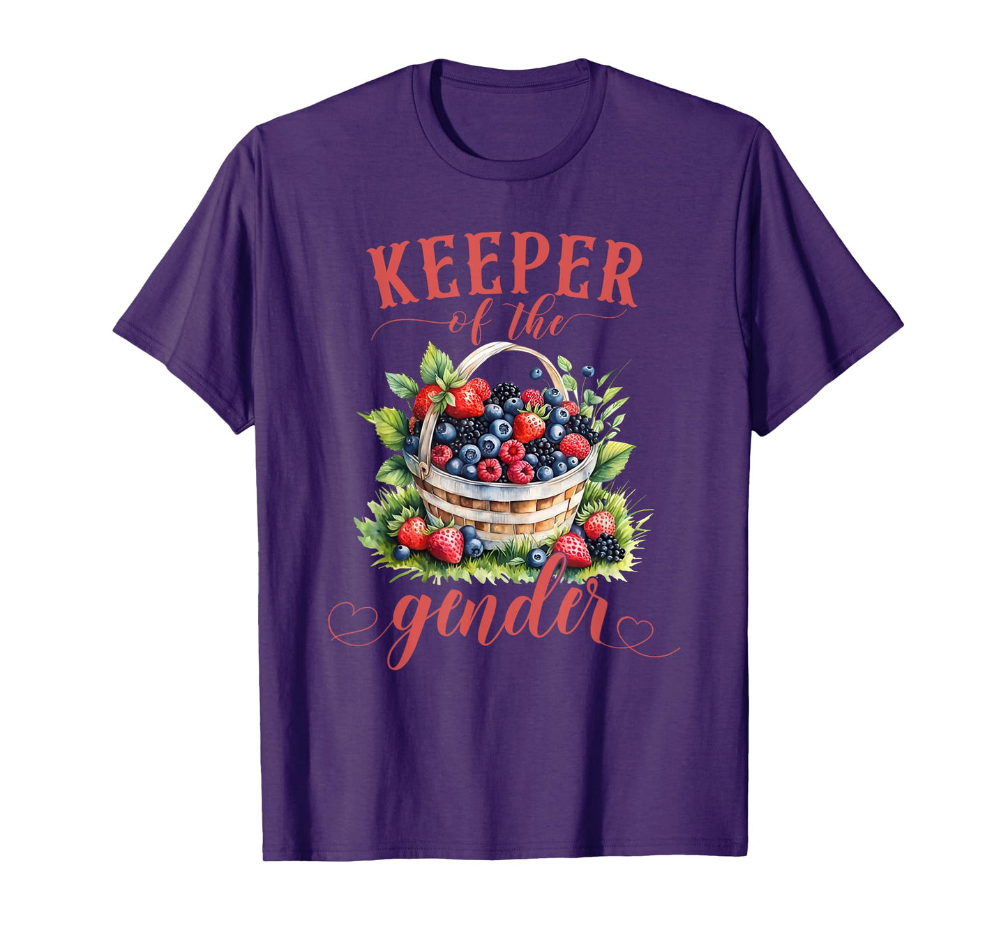 Keeper Of The Gender Reveal Baby Berry Sweet Pink Or Blue T-Shirt