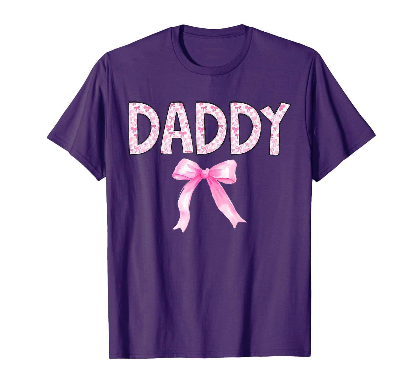 Daddy Birthday Squad Matching Coquette Bow Family Party T-Shirt