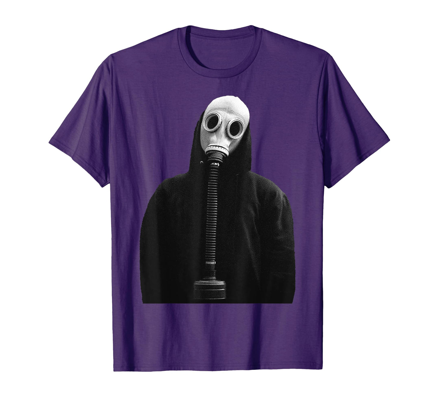 Eagerlys The Man in Black Wearing Gas Mask Vintage T-Shirt