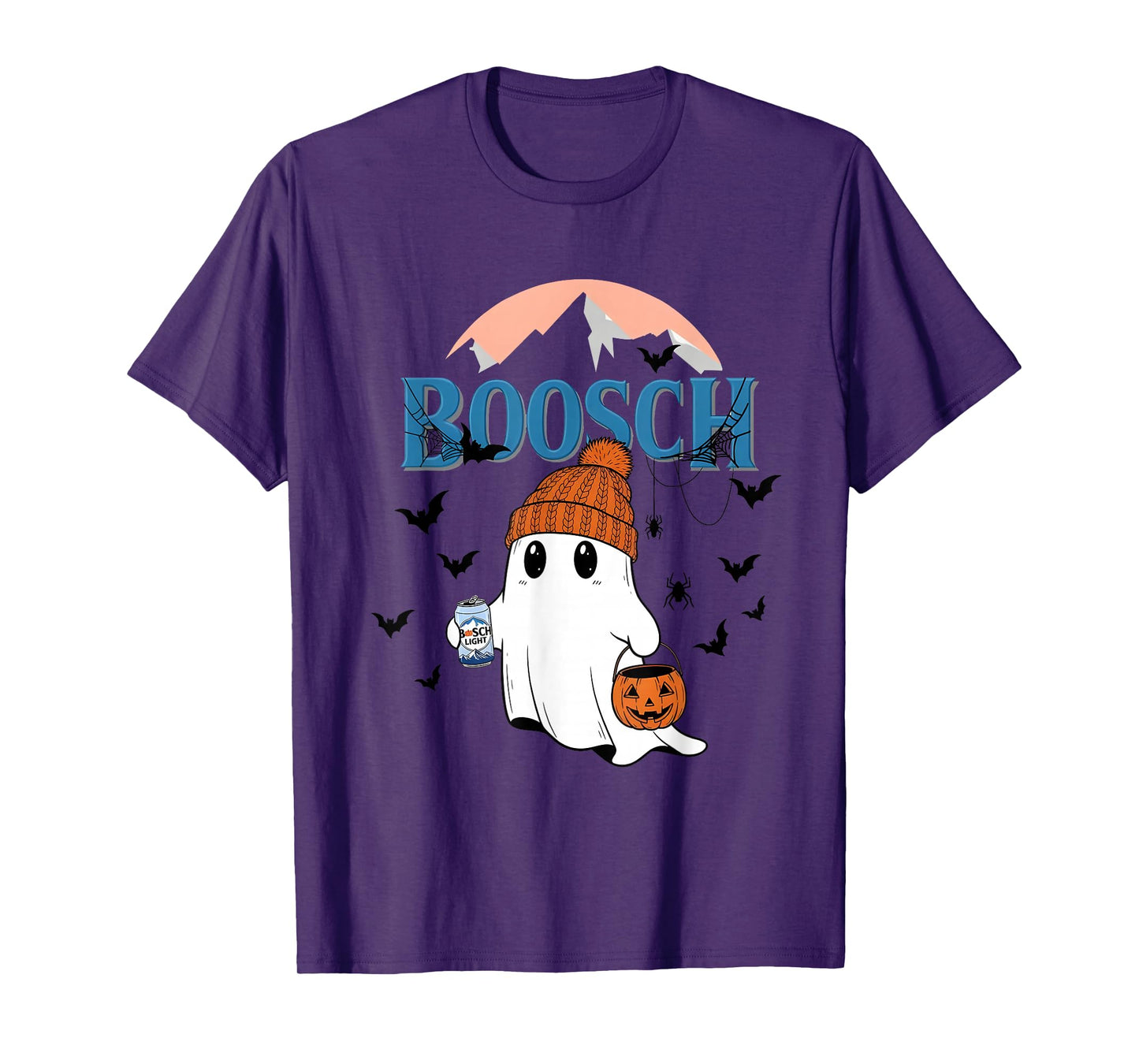 Cute Boosch Light Ghost Beer Pumkins Ghost Halloween T-Shirt