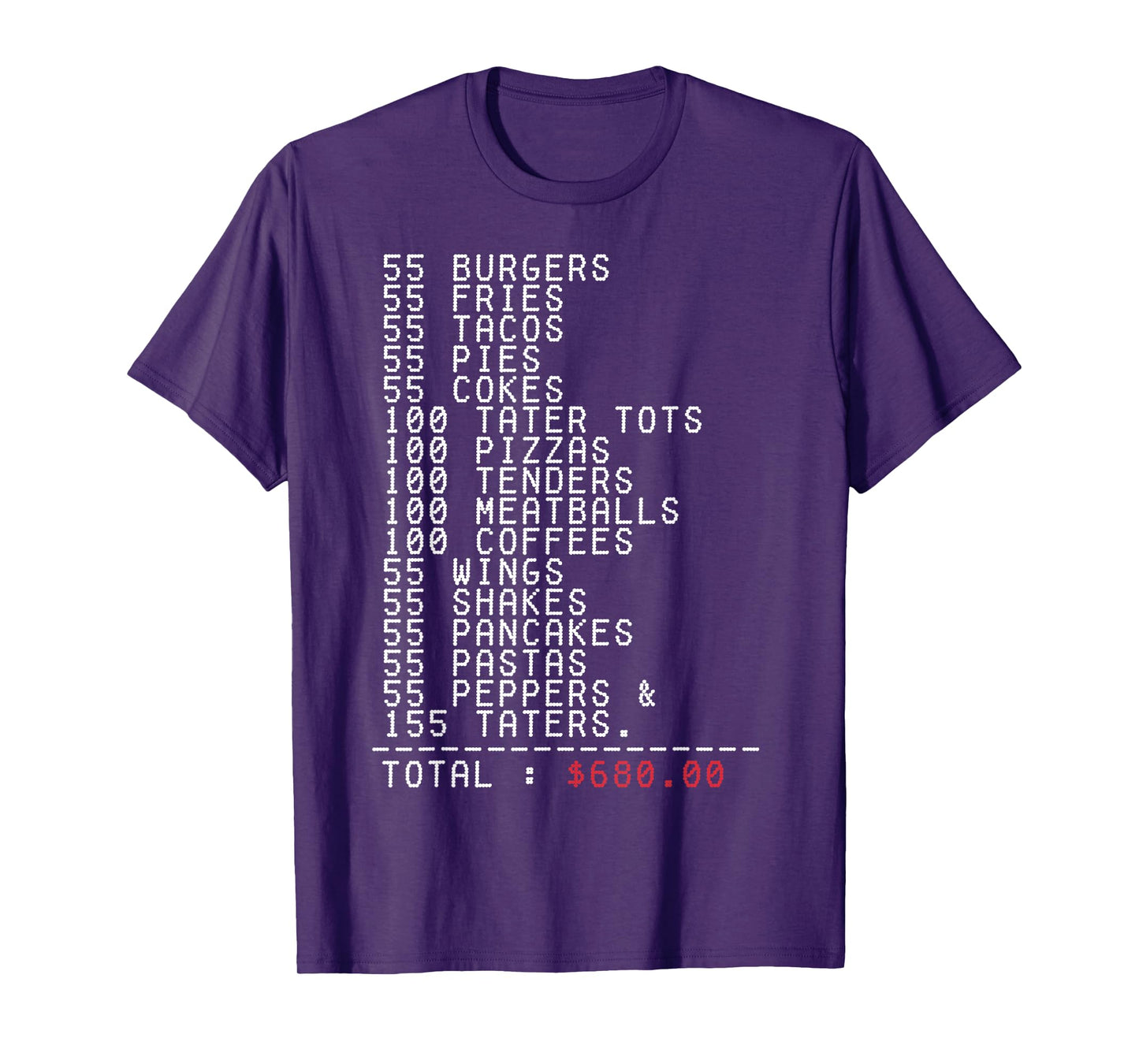 55 Burgers 55 Fries I Think You Should Leave Funny T-Shirt