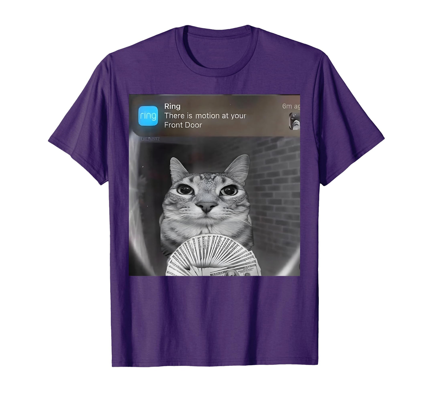 Ring Cat with Motion Meme Men Women Girls Kids T-Shirt
