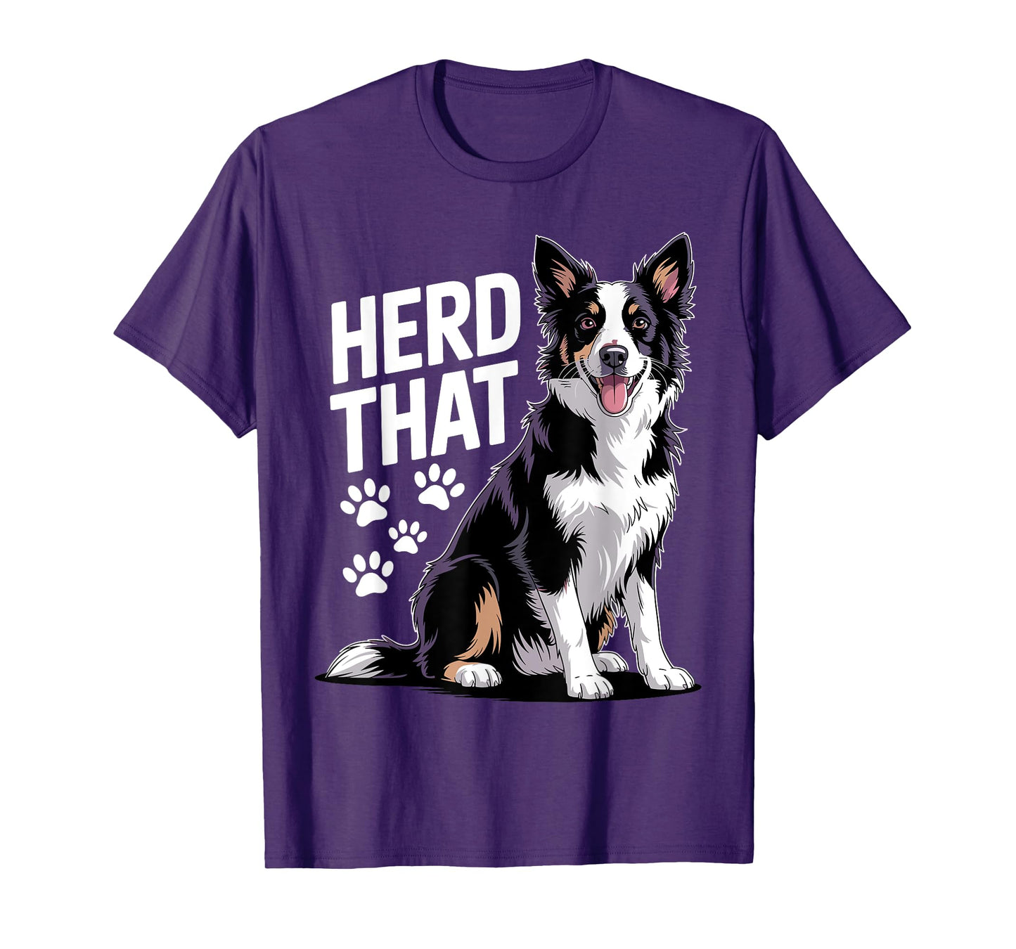 Funny Border Collie Design For Men Women Border Collie Lover T-Shirt