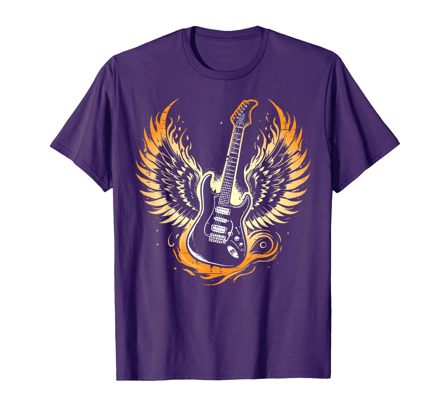 Electric Guitar Wings Cool Rock Punk Guitarist Men Women Kid T-Shirt