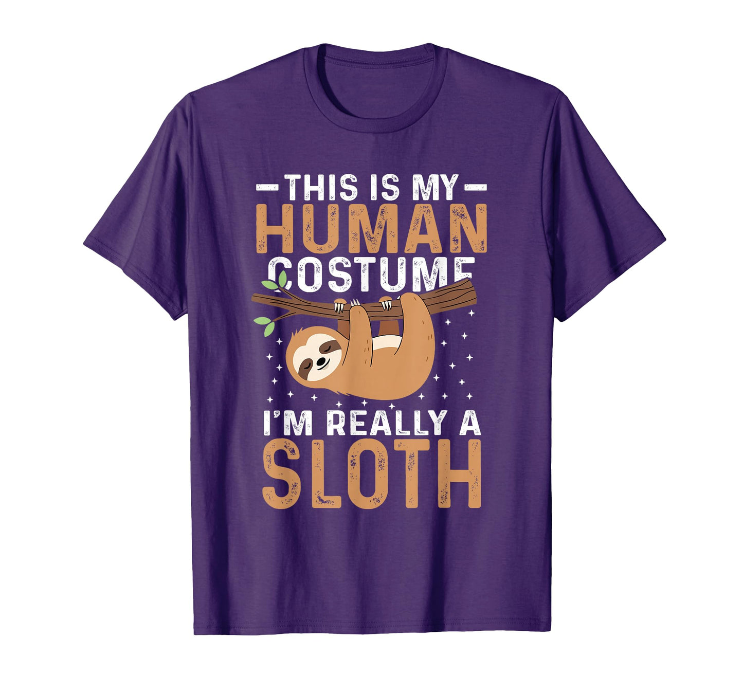 This is My Human Costume I'm Really a Sloth Halloween Funny T-Shirt