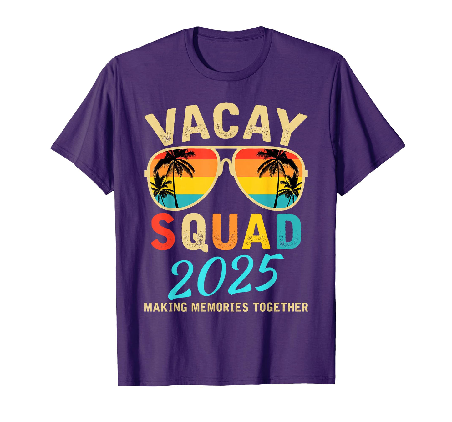 Vacay Squad 2025 Summer Vacation Family Friends Trip Palm T-Shirt