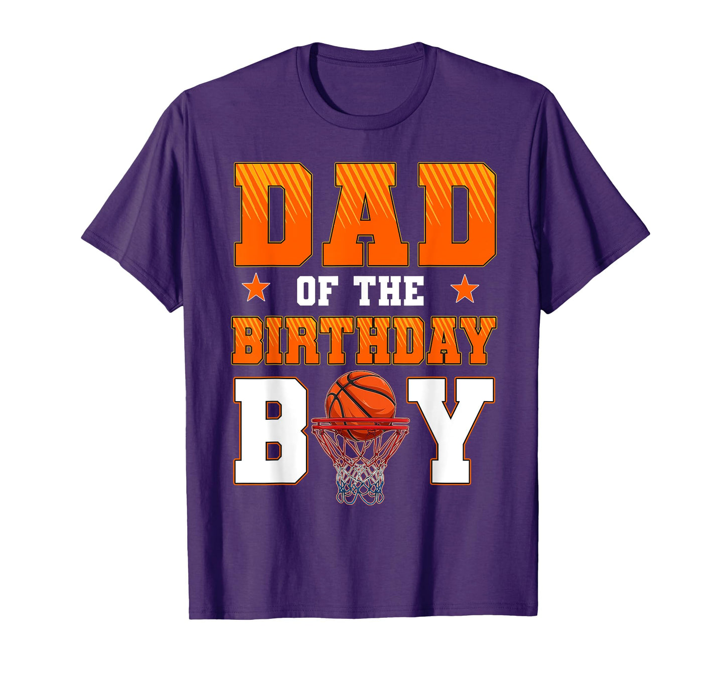 Dad Of The Birthday Boy Basketball Party Family Matching T-Shirt