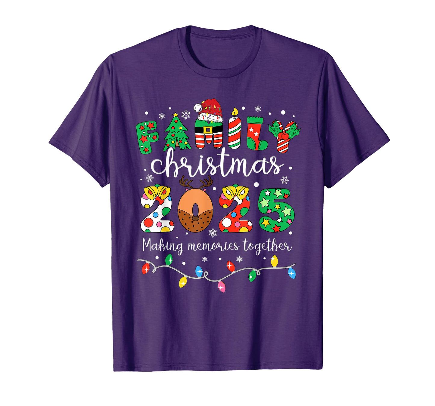 Family Christmas 2025 Matching Outfit Xmas Men Women Kids T-Shirt