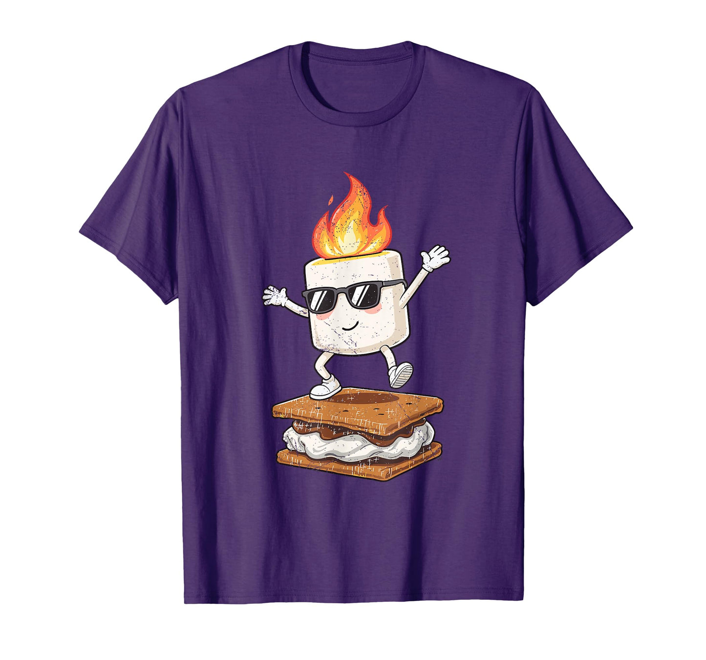 Camping Smore Marshmallow Chocolate Cute Dance Camper T-Shirt