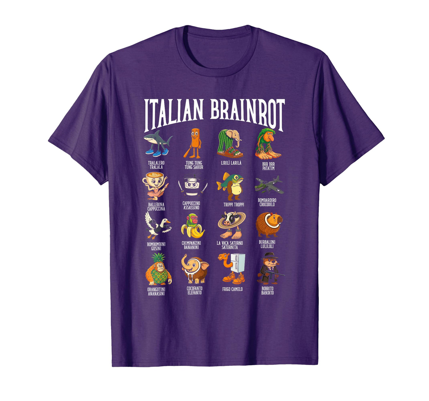 Italian Brainrot Ballerina Assassino Character Meme Mix T-Shirt