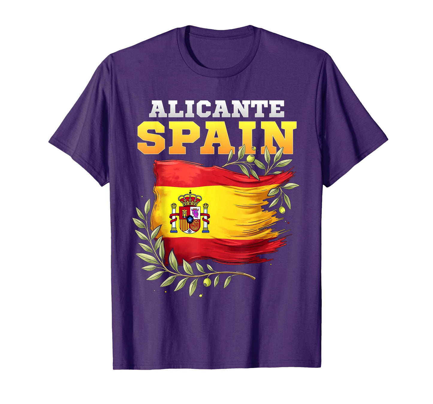 Alicante Spain Flag Espana Vacation Travel Souvenir T-Shirt
