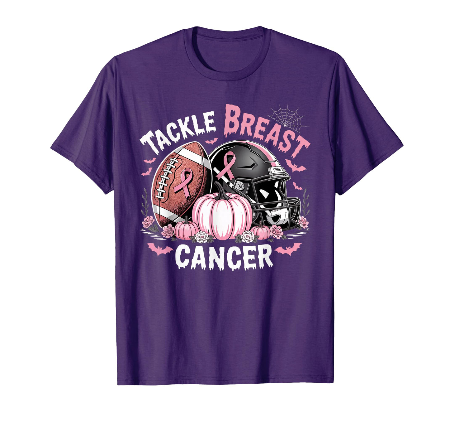 Tackle Breast Cancer Football Breast Cancer Awareness Month T-Shirt