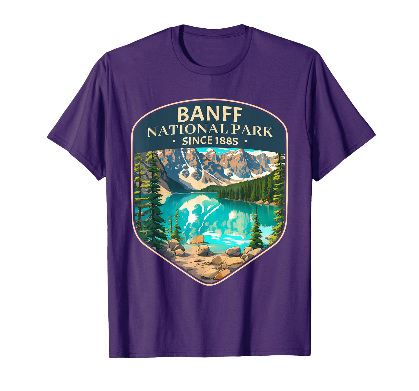 Cool Banff National Park Canada Outdoor Camping Hiking T-Shirt