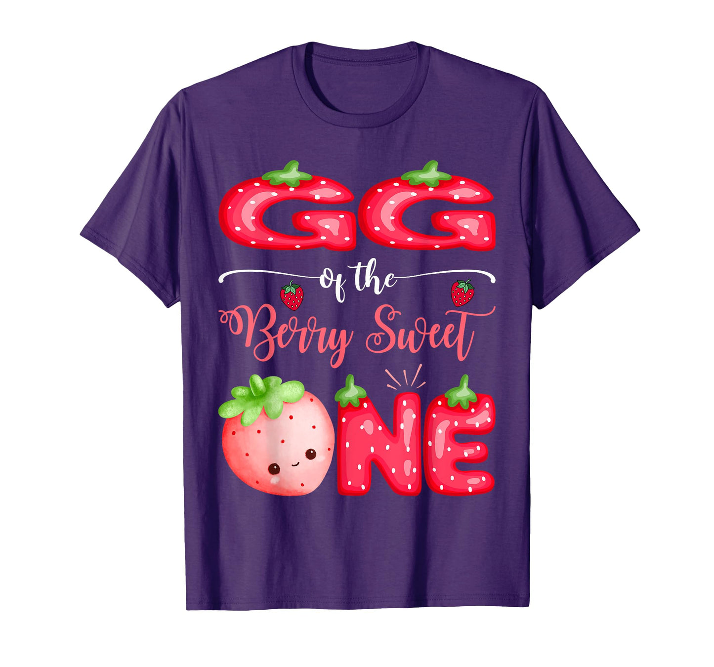 GG Of The Berry Sweet One First Bday Girl Strawberry T-Shirt