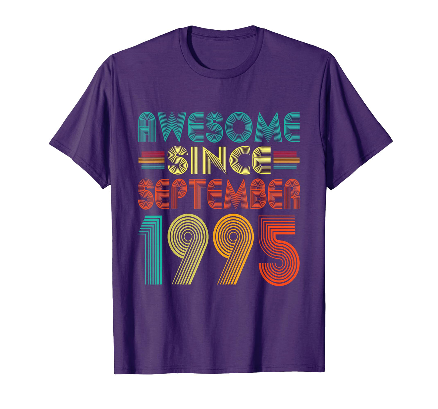 Awesome Since September 1995 Years 30th Bday Funny Vintage T-Shirt