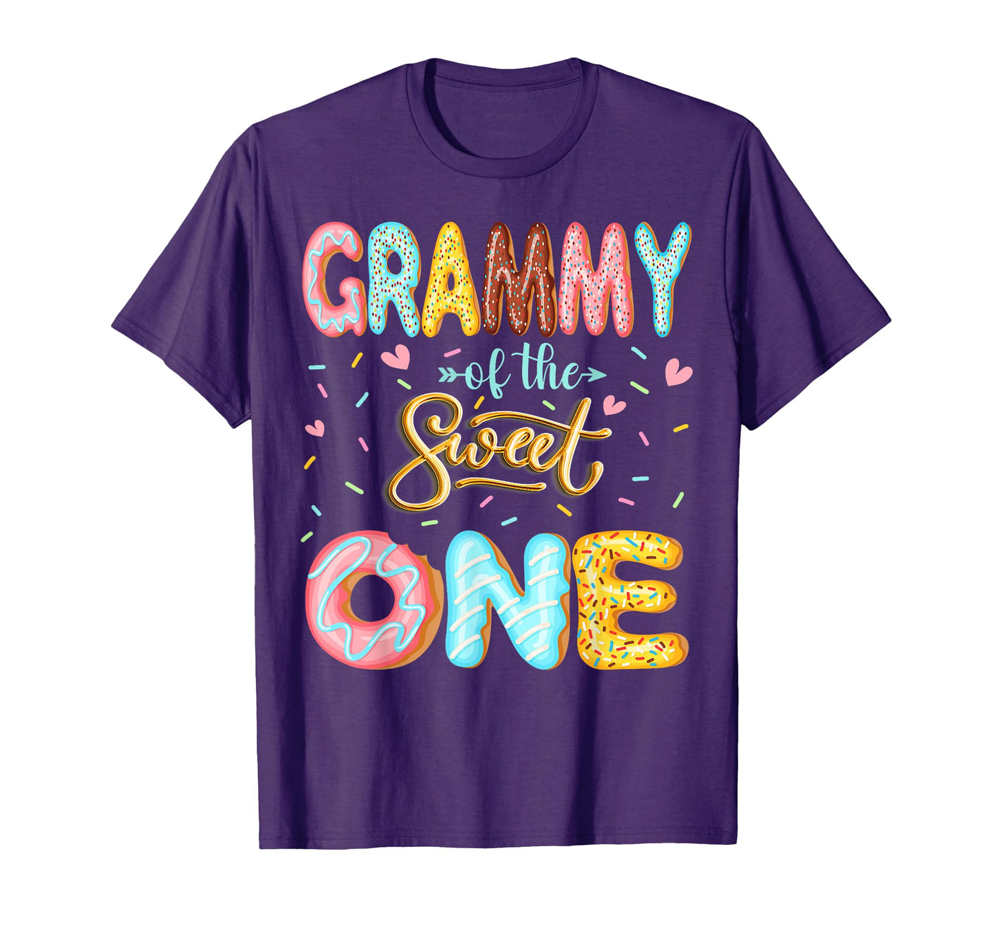 Grammy Of The Sweet One 1St Birthday Girl Donut Lover T-Shirt