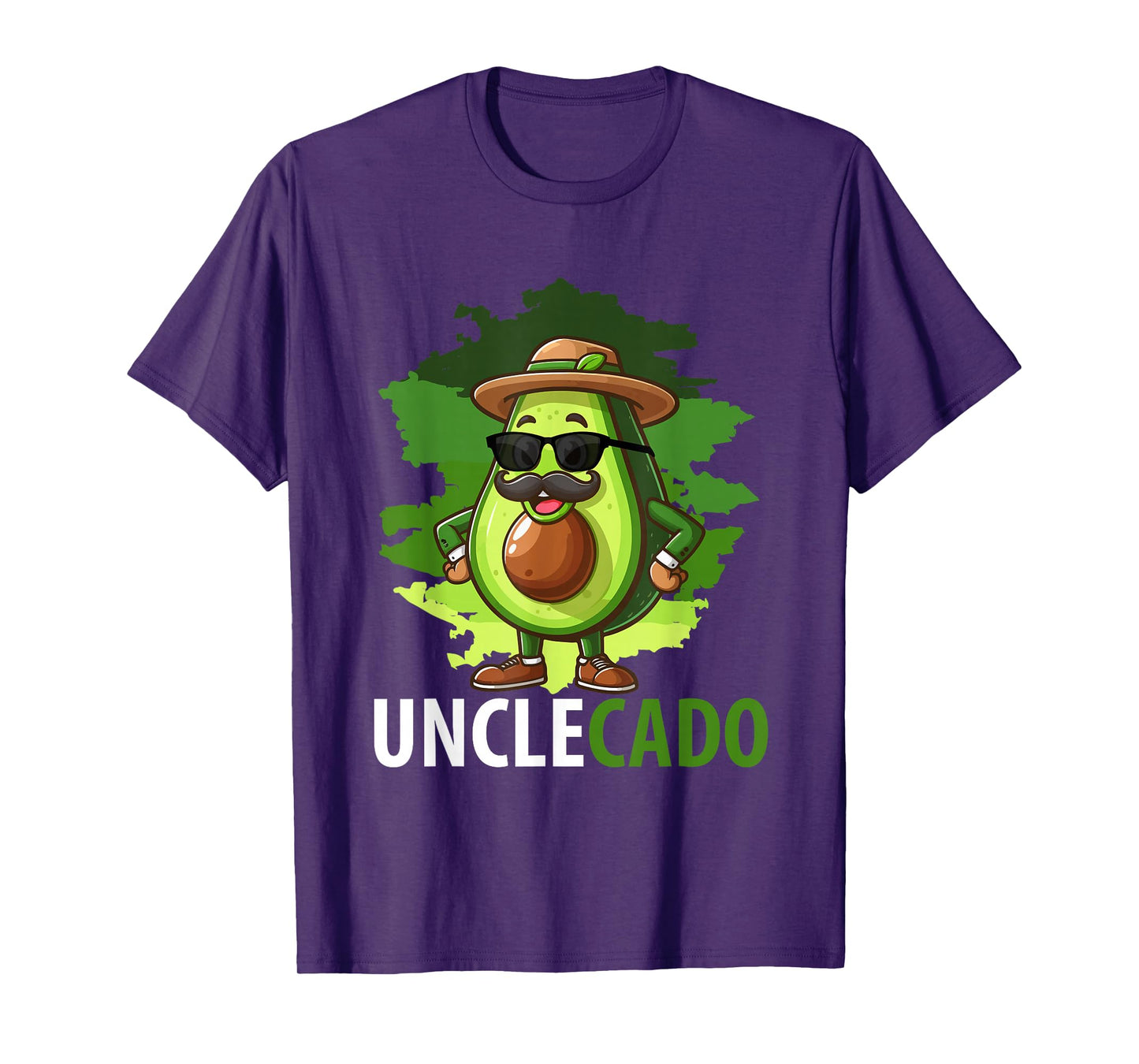 Unclecado Father's Day Avocado Fruits Vegan Funny Uncle T-Shirt