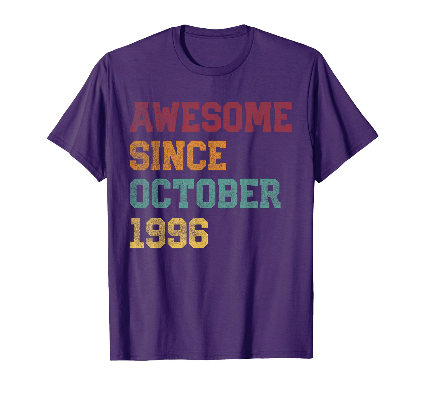 Awesome Since October 1996 29th Birthday 29 Years Old T-Shirt
