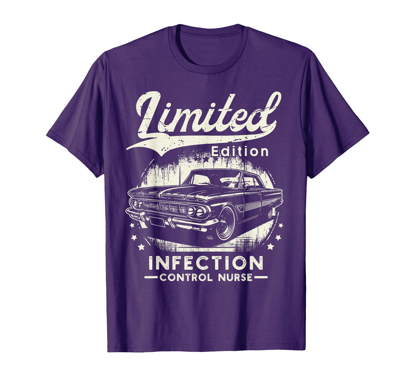 Infection Control Nurse Job Car Birthday Worker Professional T-Shirt
