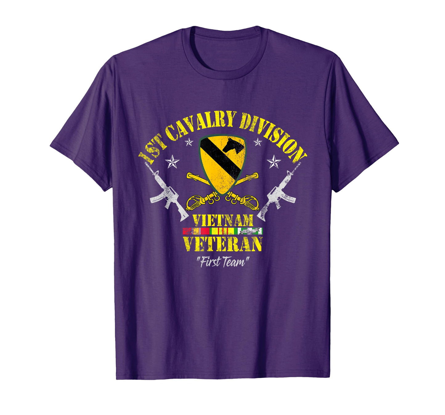 Vietnam Veteran 1st Cavalry Division Patriotic Veterans Day T-Shirt