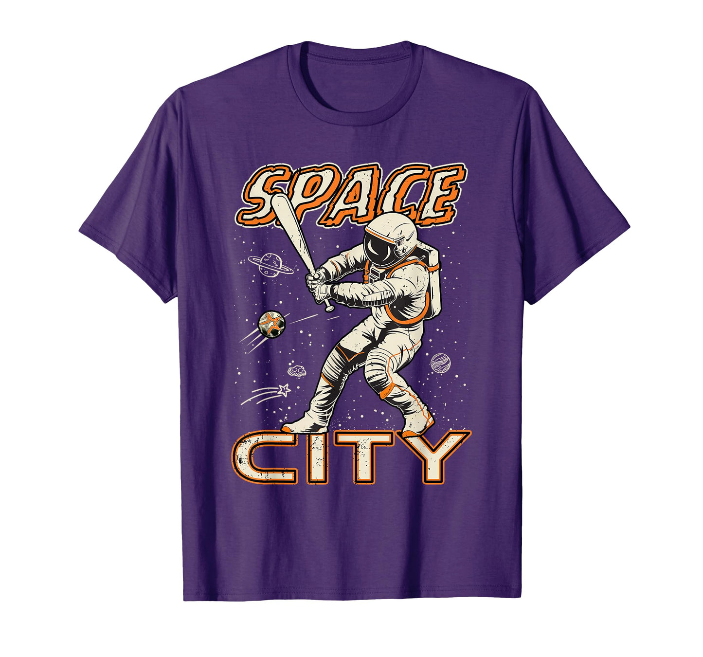 Graphic Houston Last Name Pride Vintage Costume Space City T-Shirt