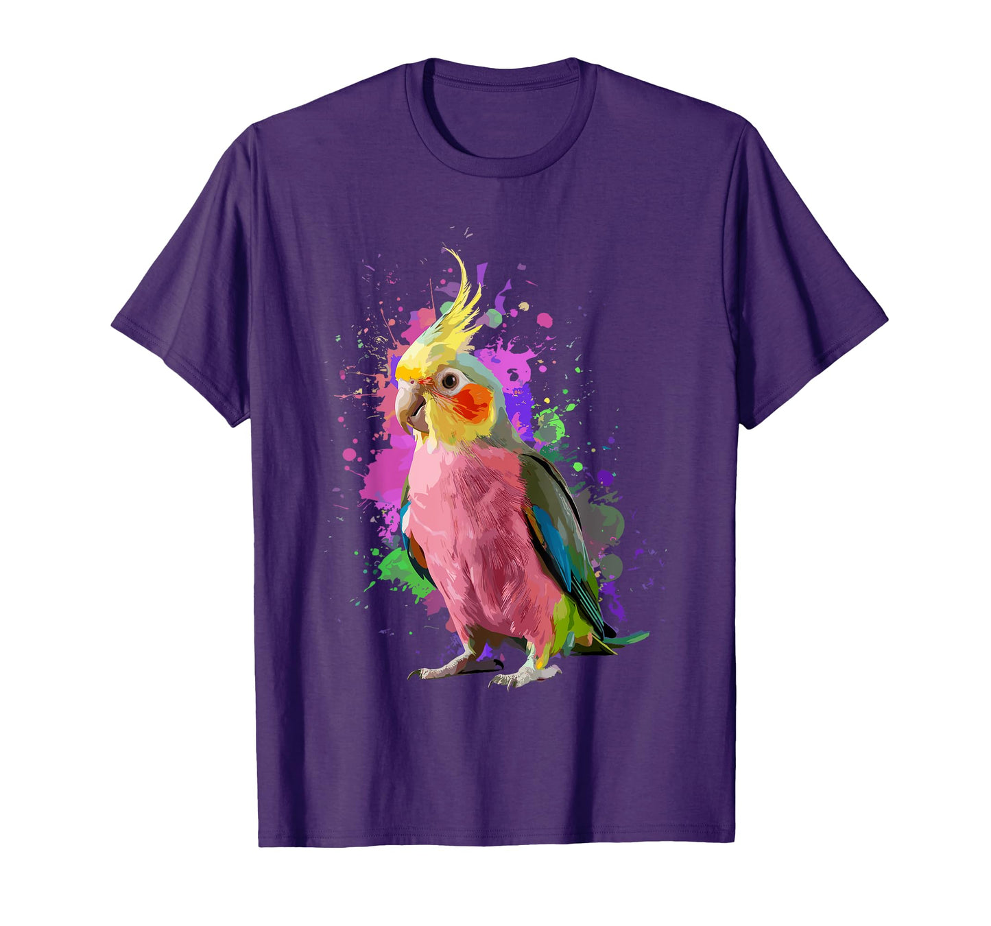 Cool Cockatiel Art For Men Women Parrot Bird Cockatiel Lover T-Shirt