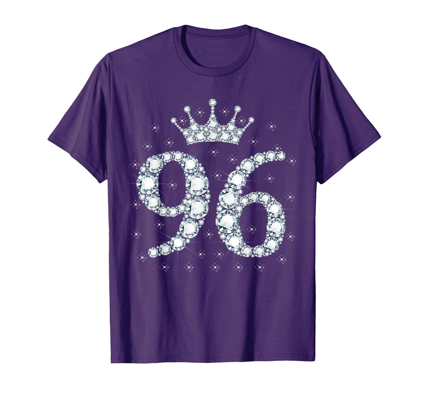 96 Crown 96 Years Old Happy 96th Birthday Girl Women T-Shirt