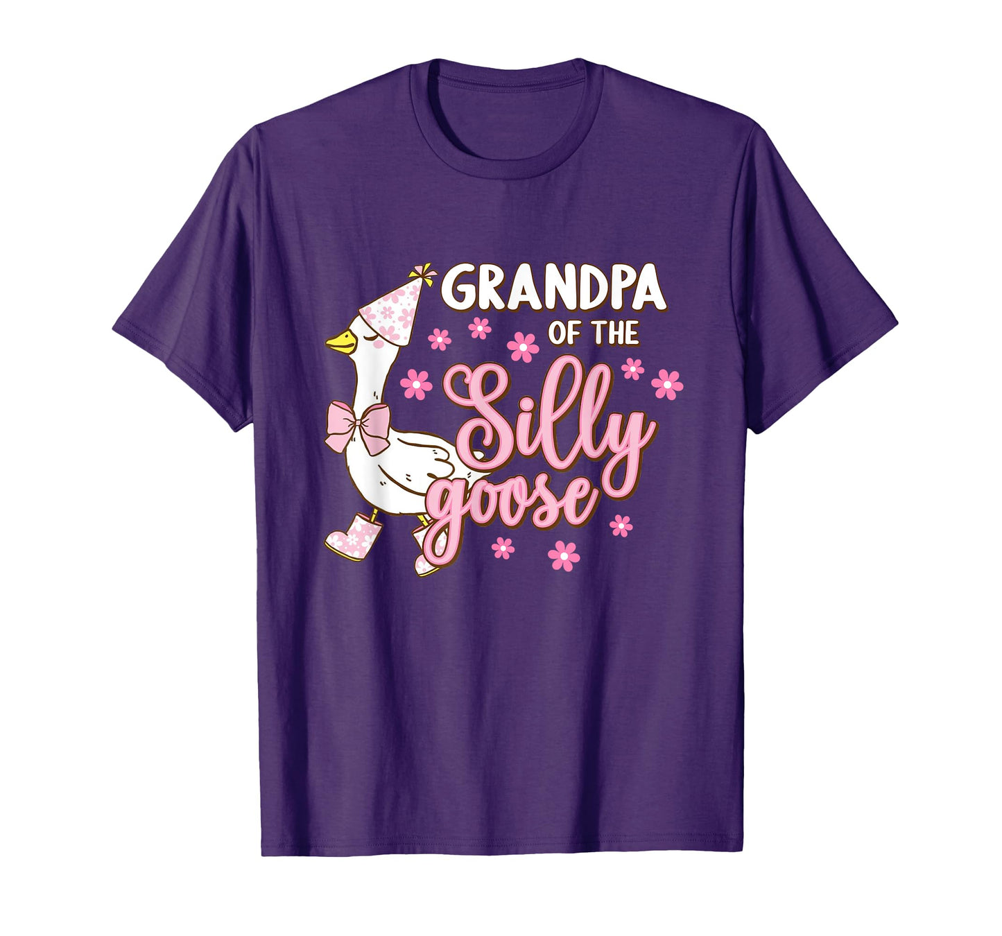Grandpa Of The Silly Goose First Birthday Family Matching T-Shirt