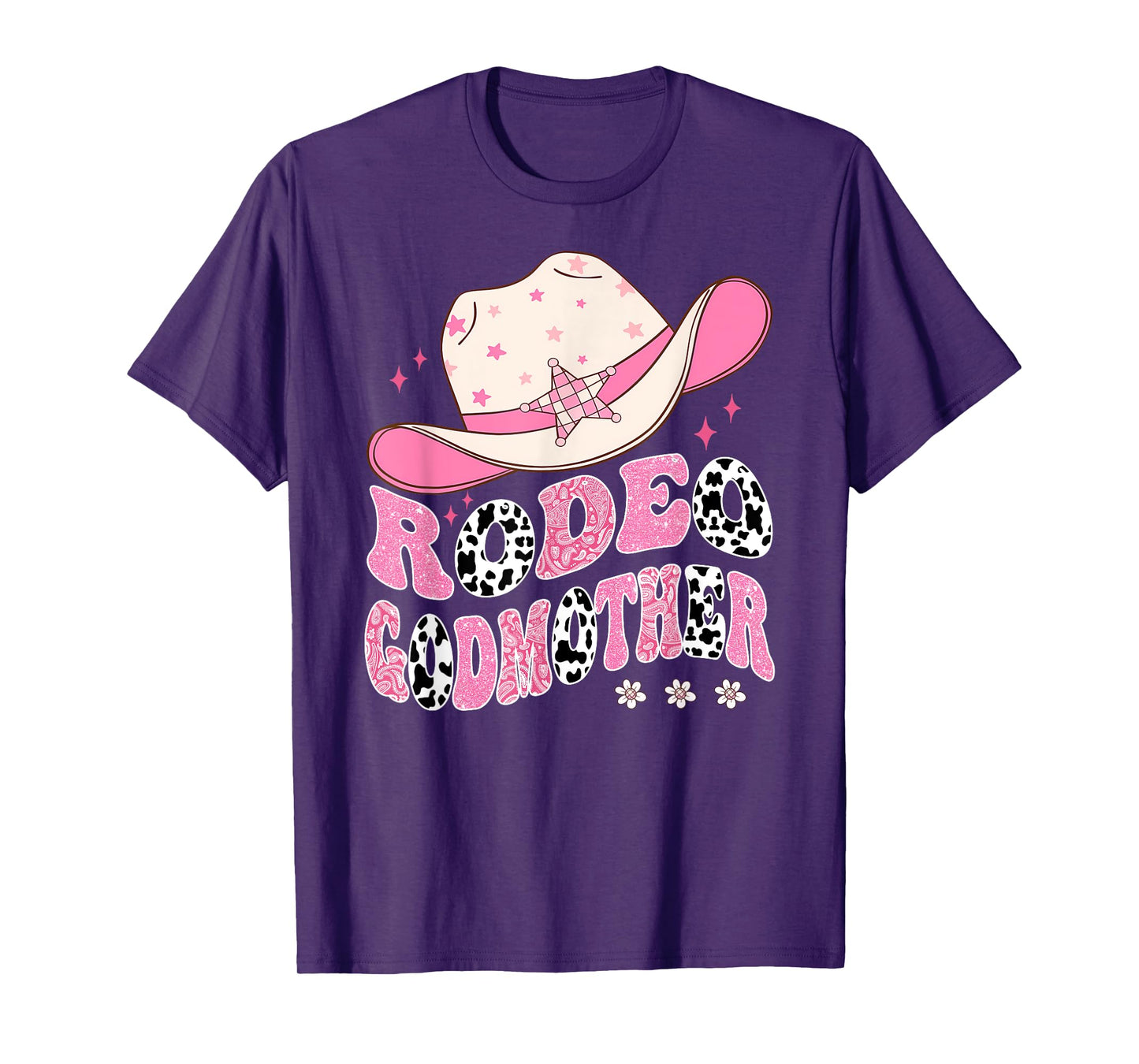 Rodeo GodMother Pink CowGirl 1St Birthday Family Matching T-Shirt