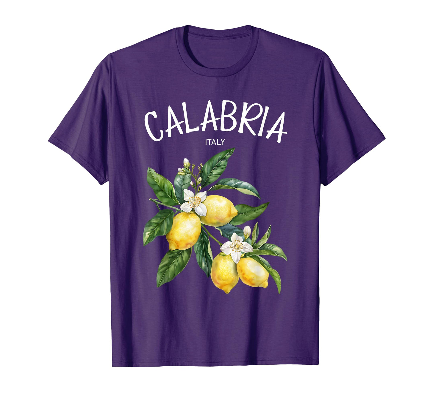 Calabria Lemon Art Italian Fruit Lover Italy Vintage Italia T-Shirt