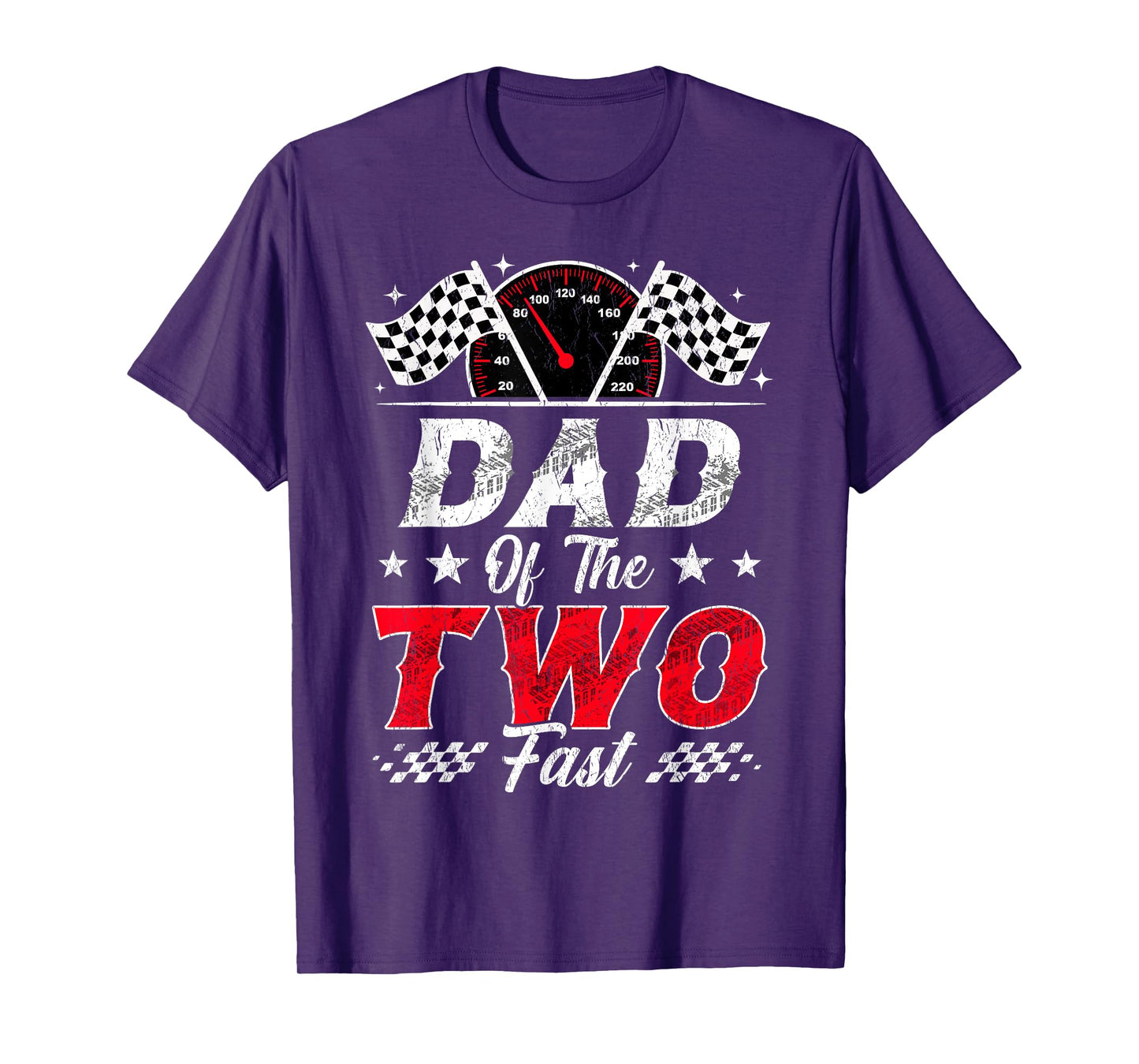 Dad of The Two Fast 2nd Birthday Racing Car Family T-Shirt