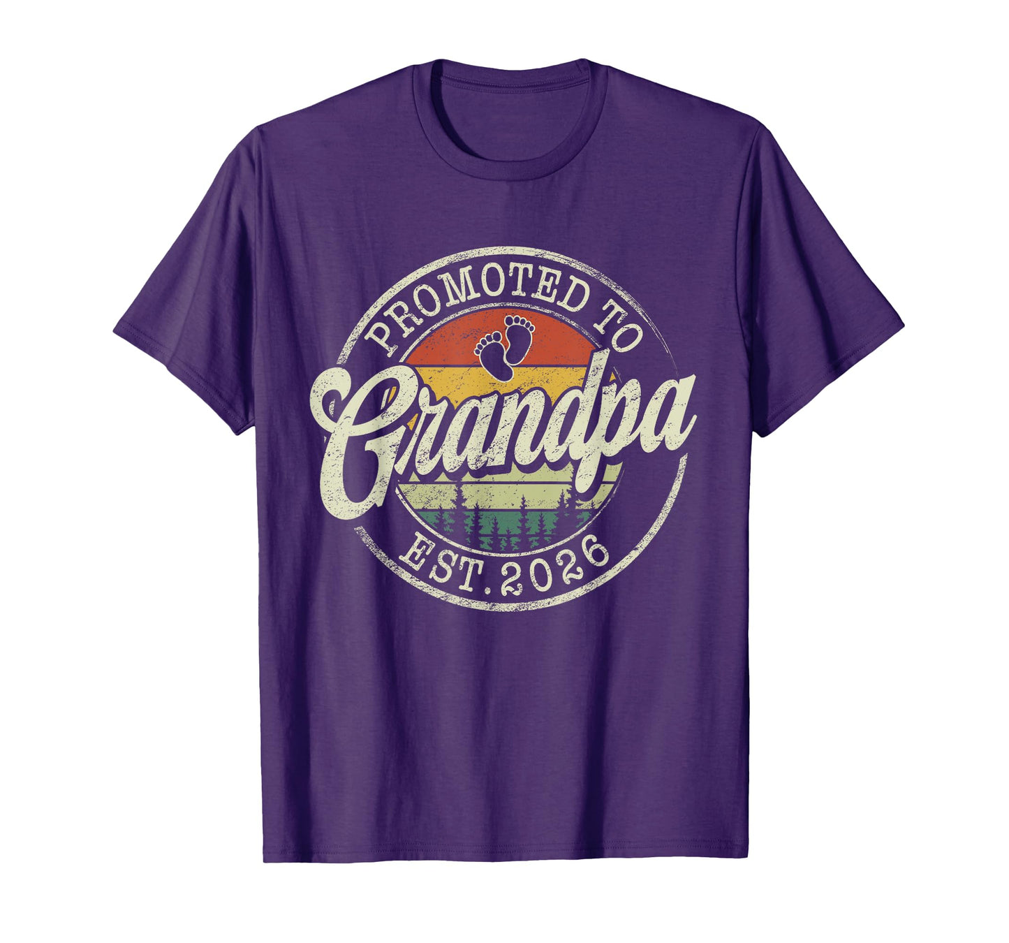 Promoted To Grandpa Est 2026 Pregnancy Announcement T-Shirt
