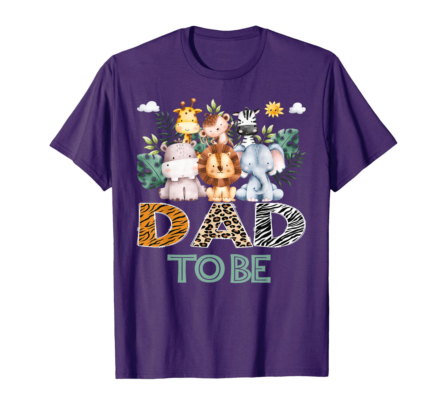 Soon To Be Dad Jungle Animal Safari Gender Reveal T-Shirt