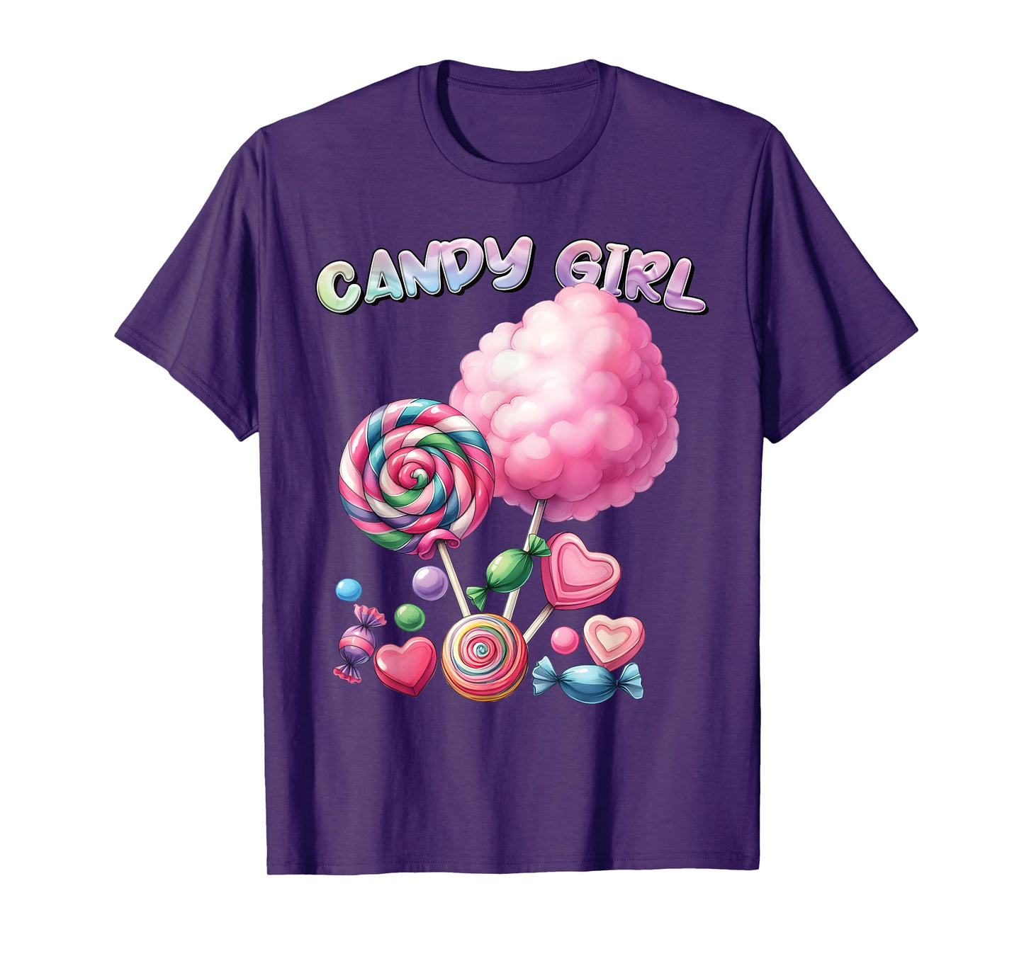 Candy Girls Dress Halloween Costume Girls Treat Lover T-Shirt