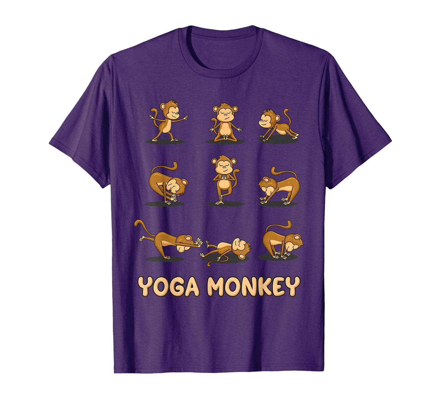 Monkey Yoga Shirt Meditation Zen Namaste Yoga Lover Buddhist T-Shirt