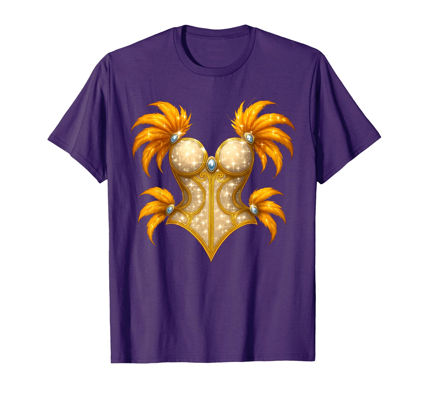 Showgirl Costume Illusion Glam Halloween Top T-Shirt